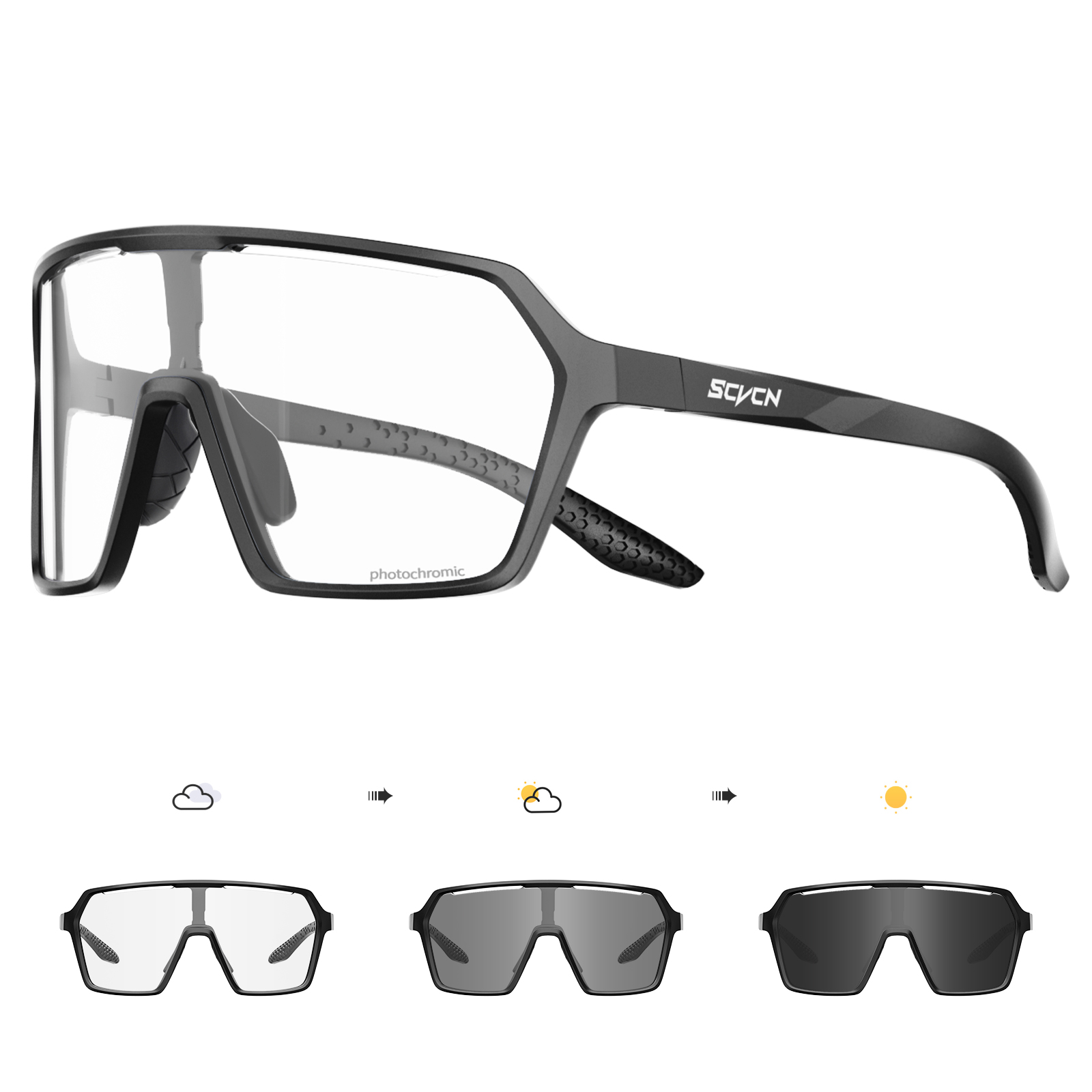 Mountain Biking Goggles - SCVCN cyclisme chaud photochromique UV400 lunettes