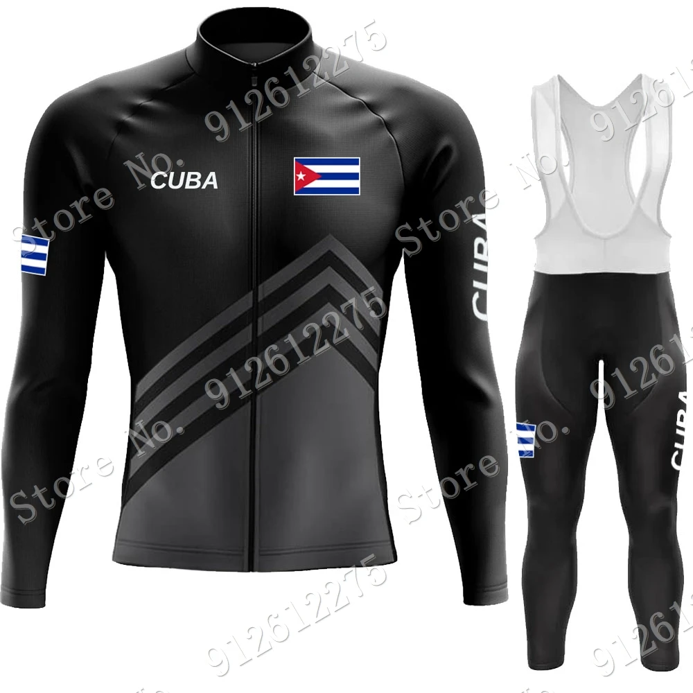 Mountain Biking Long Sleeve Shirt - Ensemble de maillot de cyclisme cubain
