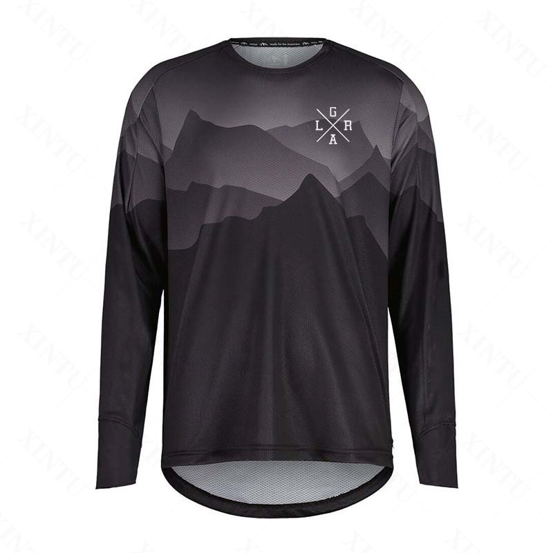 Mountain Biking Races - Maillot de moto pour hommes Lrga,