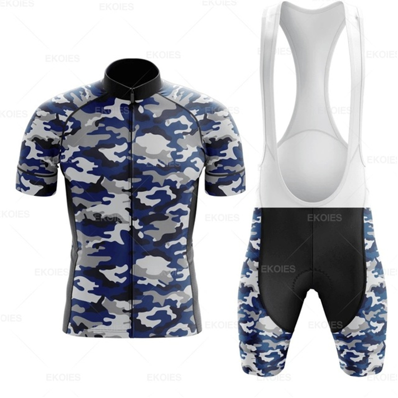 Mountain Biking Races - Ensemble maillot de cyclisme camouflage pour